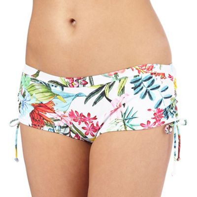 Mantaray Multi-coloured botanical print bikini bottoms